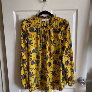 Loft Blouse - Yellow Floral Large